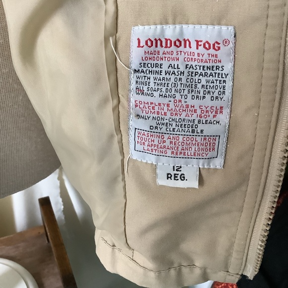 Vintage London Fog Jacket with Hood Size 12 - Picture 4 of 5
